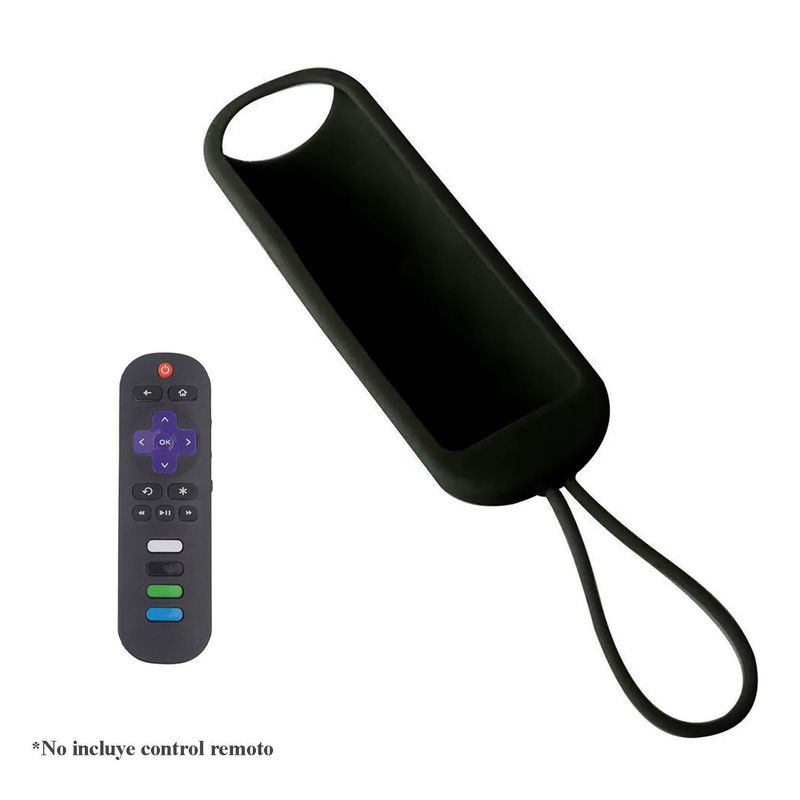GENERICO - Funda protectora case control remoto Roku Negro