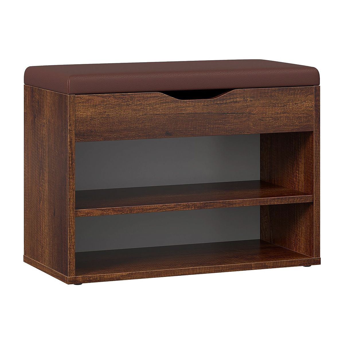 GENERICO - Zapatera Con Baúl Armado Fanny Color Caramelo