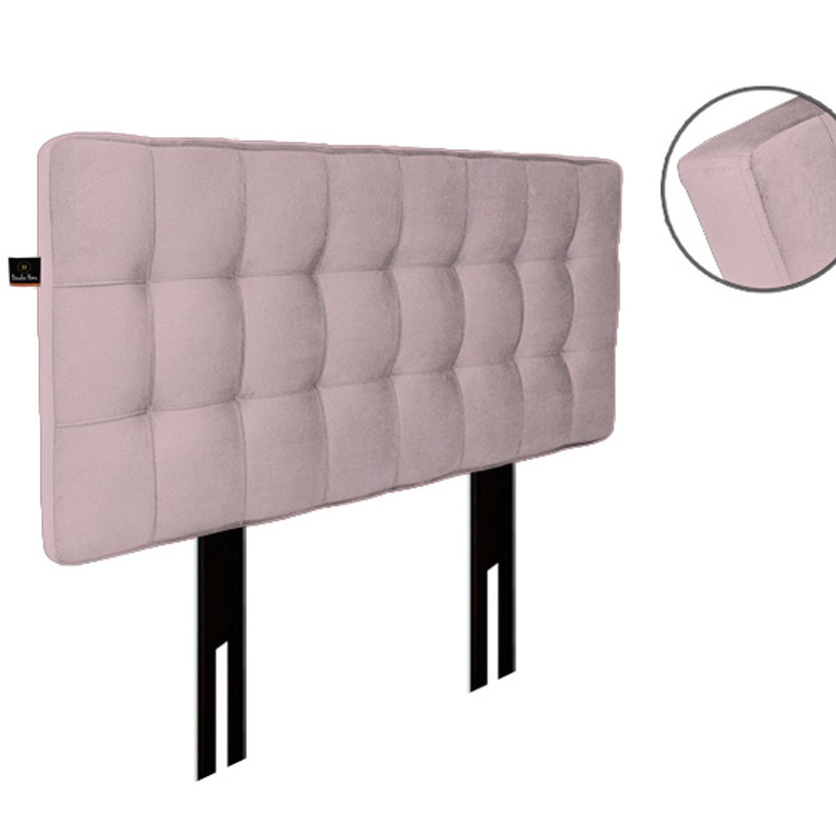 BARAKA HOME - Cabecera Maltes Patas Desmontables 1.5 plz - Rosado