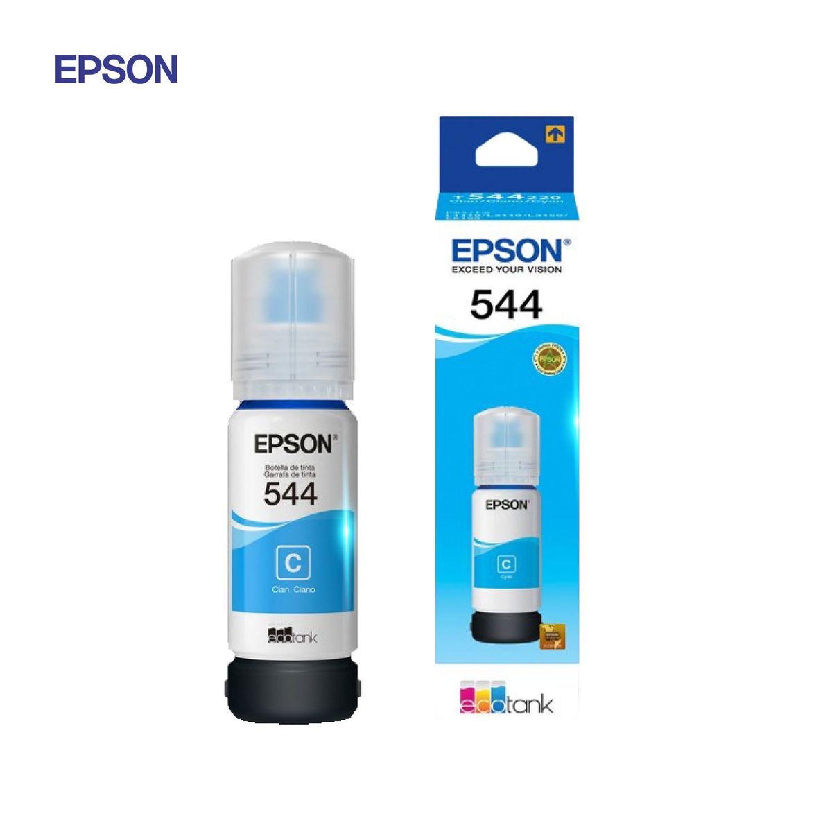 EPSON - Tinta Epson T544 Color Cian