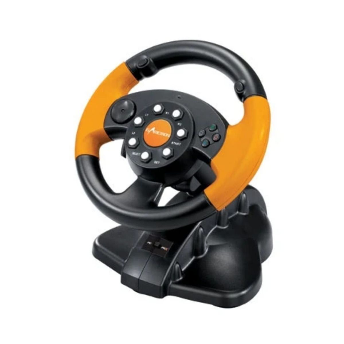 GAMEMON - TIMÓN VOLANTE GAMER CON PEDALES PARA PC PS2 PS3