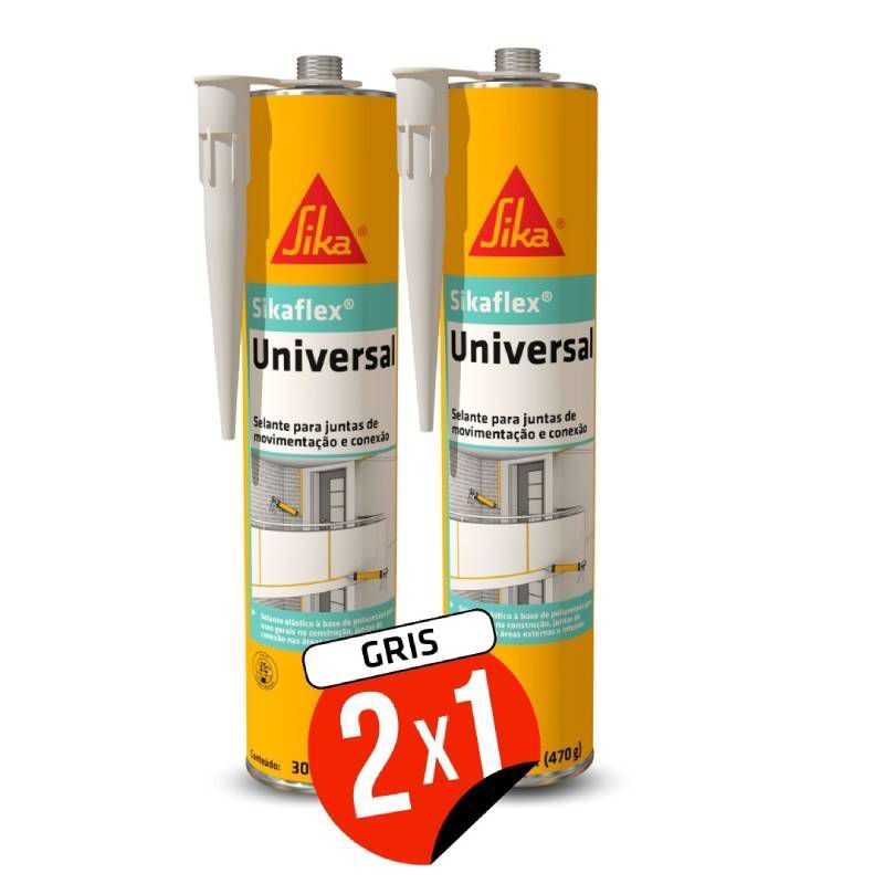 SIKA - Adhesivo y Sellante elástico de juntas Sikaflex Universal Gris x 300ml