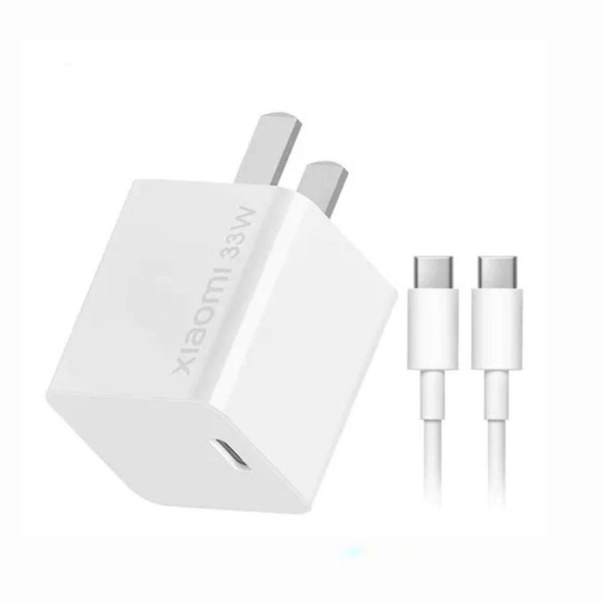 XIAOMI - CARGADOR XIAOMI CARGA RÁPIDA TURBO ORIGINAL 33W DE C A C - BLANCO