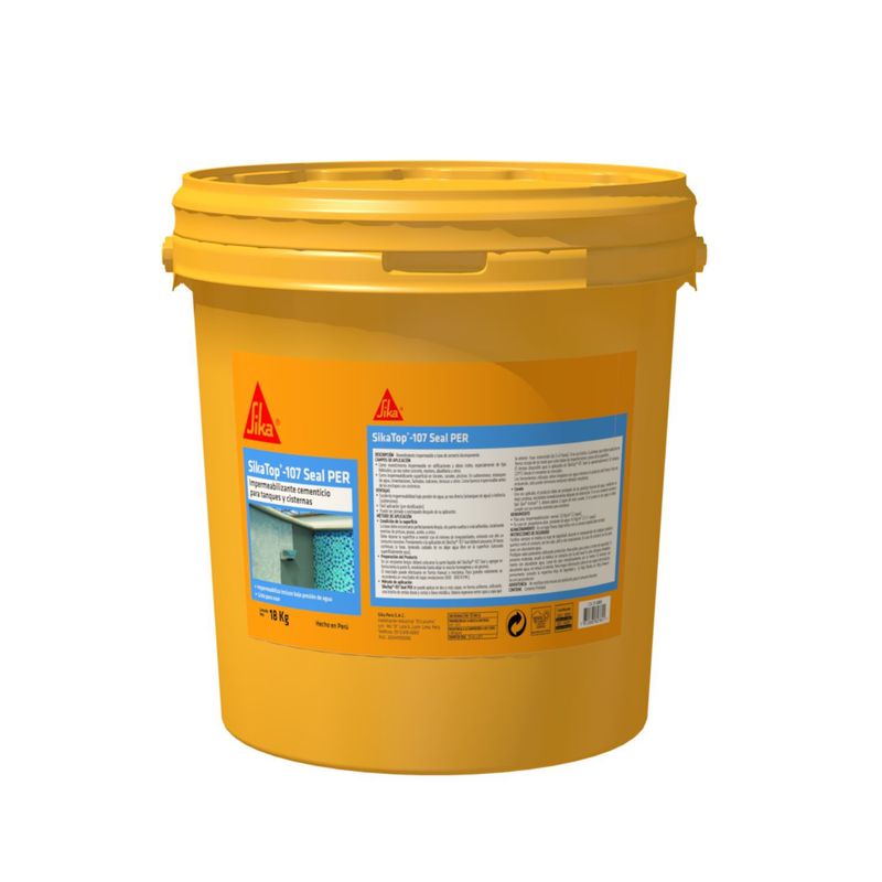 SIKA - Revestimiento Impermeable para Piscinas Sikatop 107 Seal Gris 18 Kg