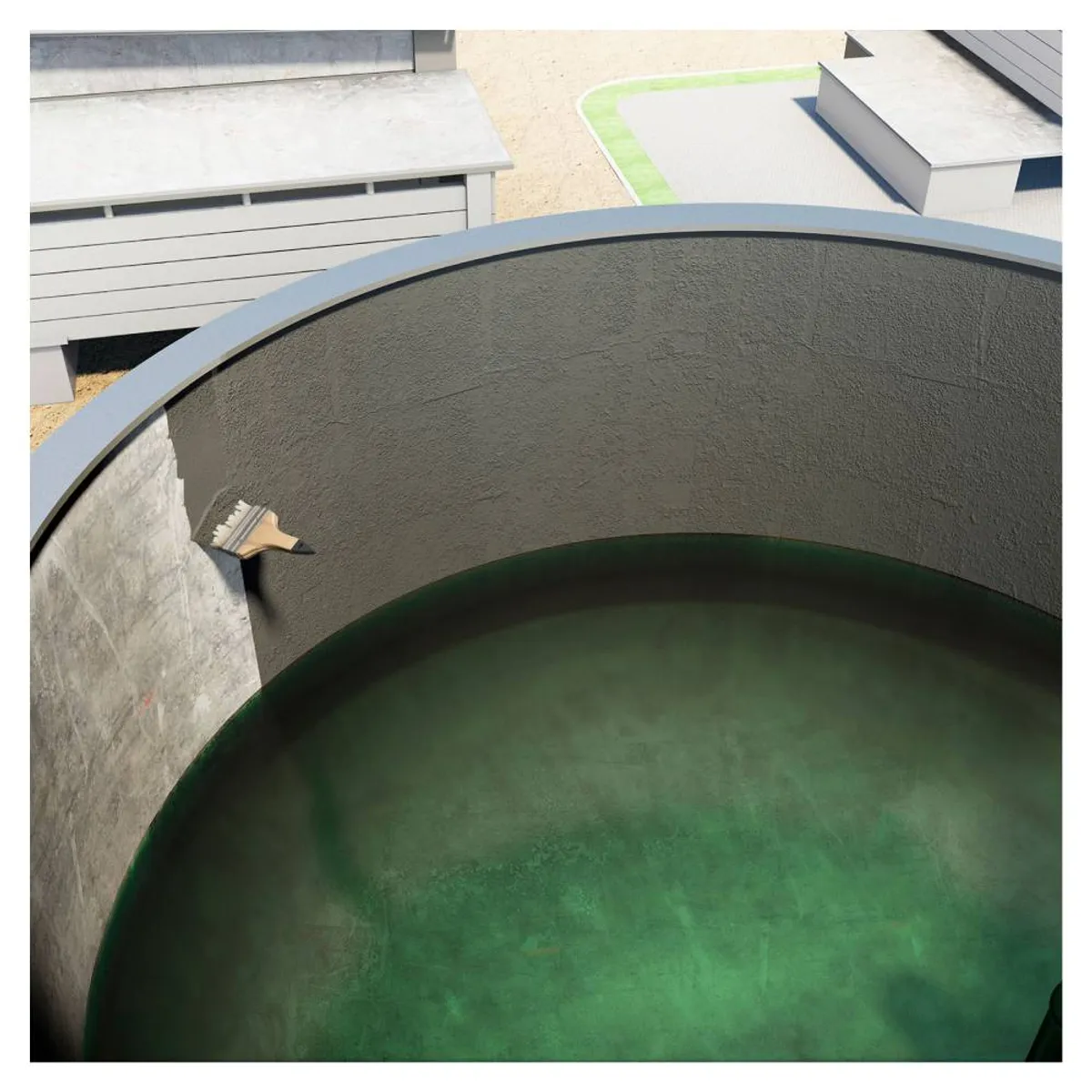 SIKA - Revestimiento Impermeable para Piscinas Sikatop 107 Seal Gris 18 Kg