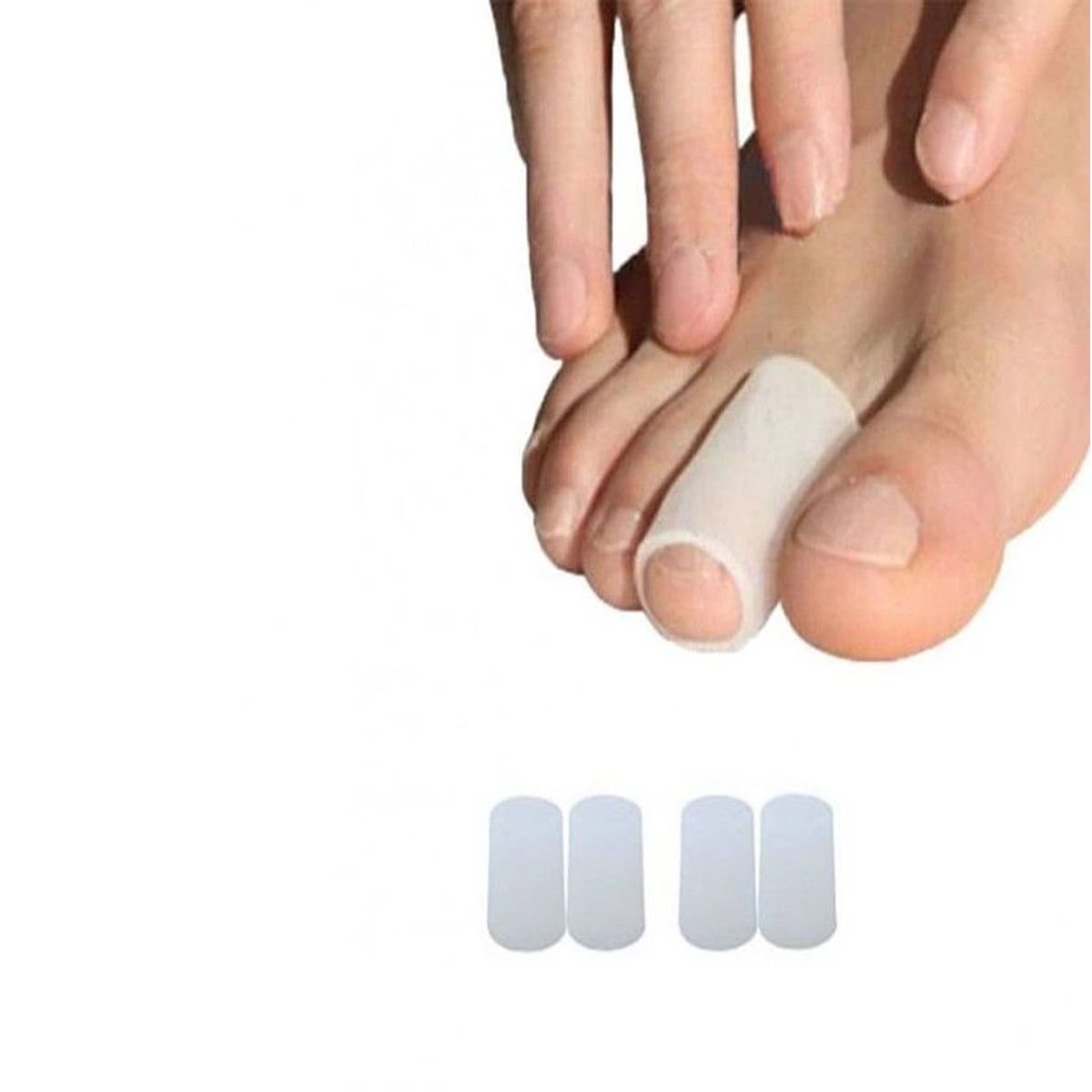 GENERICO - Pack 5 Separadores Corrector Dedo Protector Ampolla Dedal