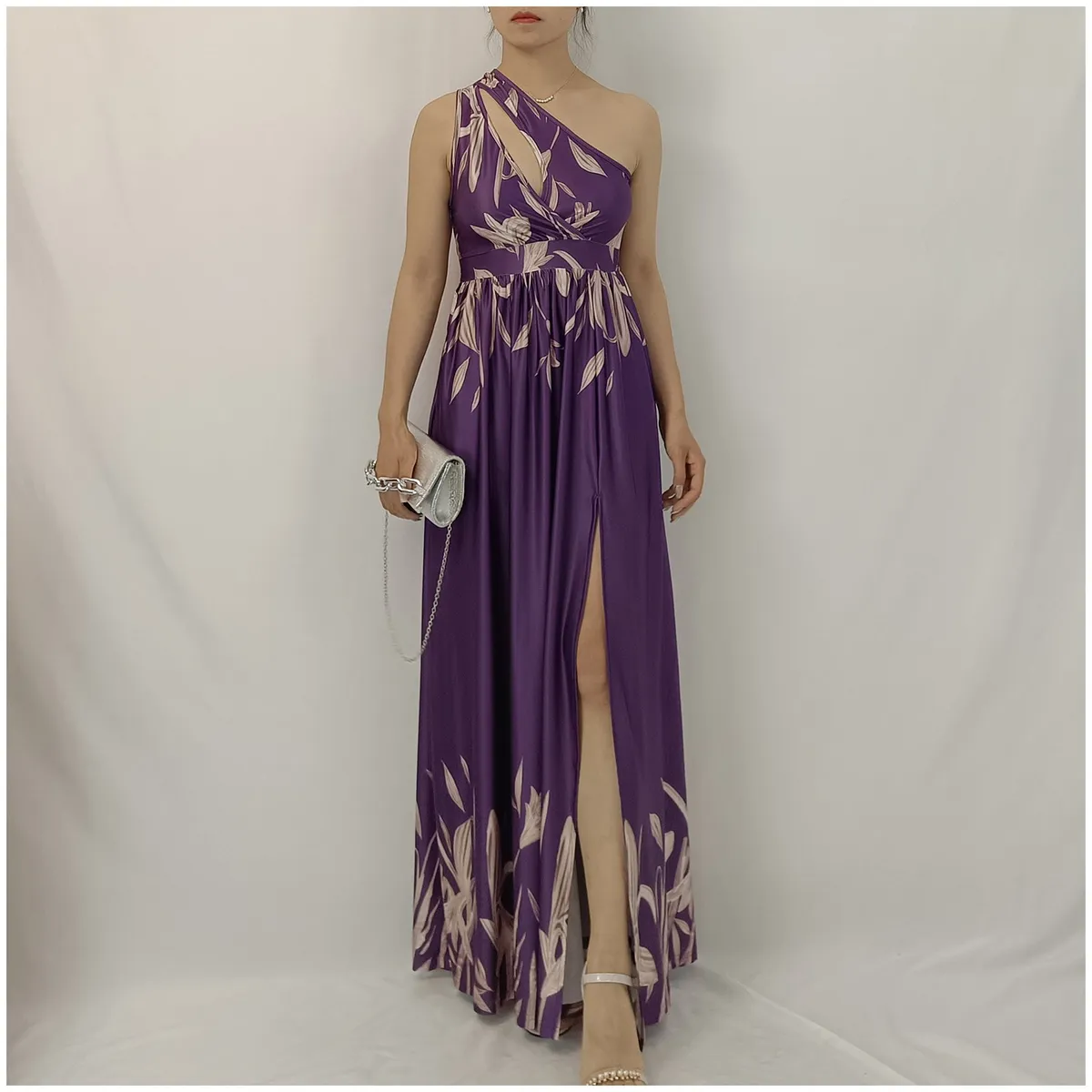 RINODERINA - Vestido Elegante Largo Moda RinoDeRina Tejido seda leche - Regalo