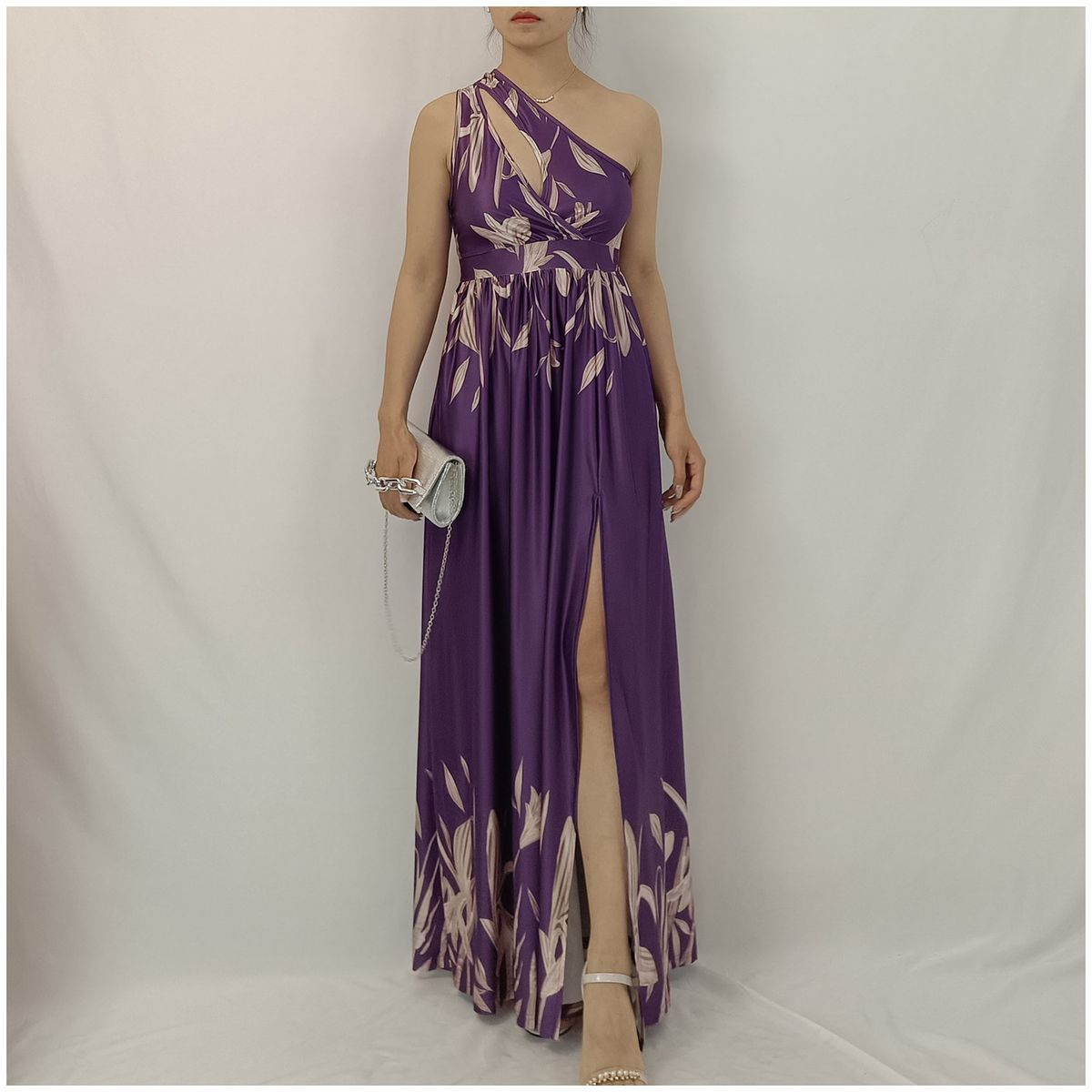 RINODERINA - Vestido Elegante Largo Moda RinoDeRina Tejido seda leche - Regalo