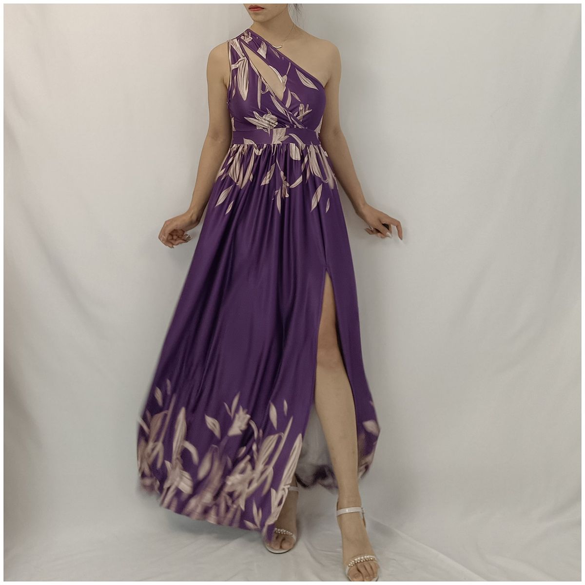 RINODERINA - Vestido Elegante Largo Moda RinoDeRina Tejido seda leche - Regalo