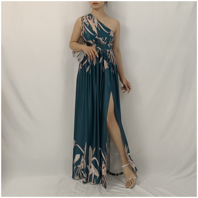 RINODERINA - Vestido Elegante Largo Moda RinoDeRina Tejido seda leche - Regalo