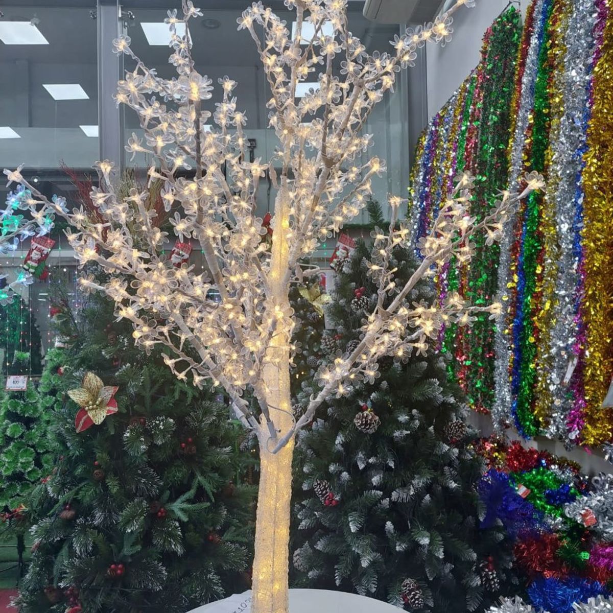 GENERICO - Árbol de Navidad bonsai con luz LED