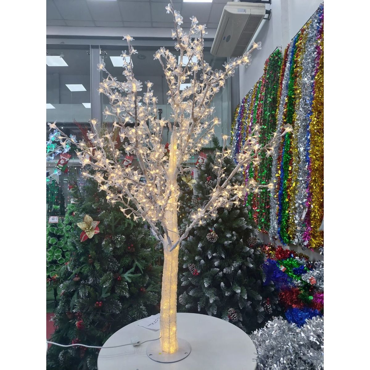 GENERICO - Árbol de Navidad bonsai con luz LED