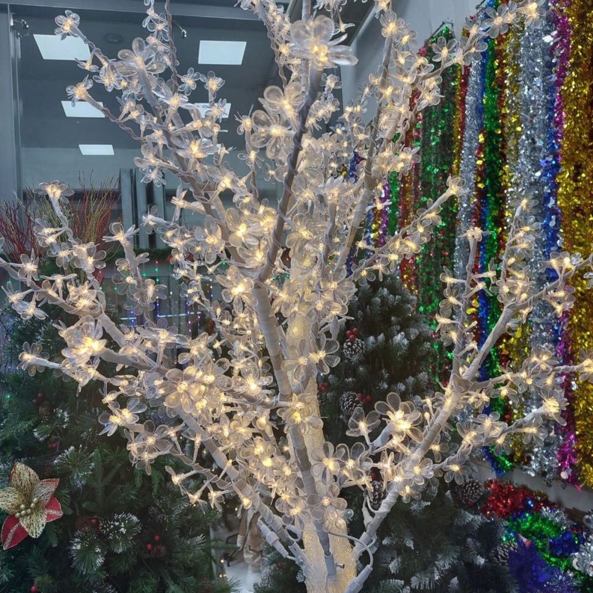 GENERICO - Árbol de Navidad bonsai con luz LED