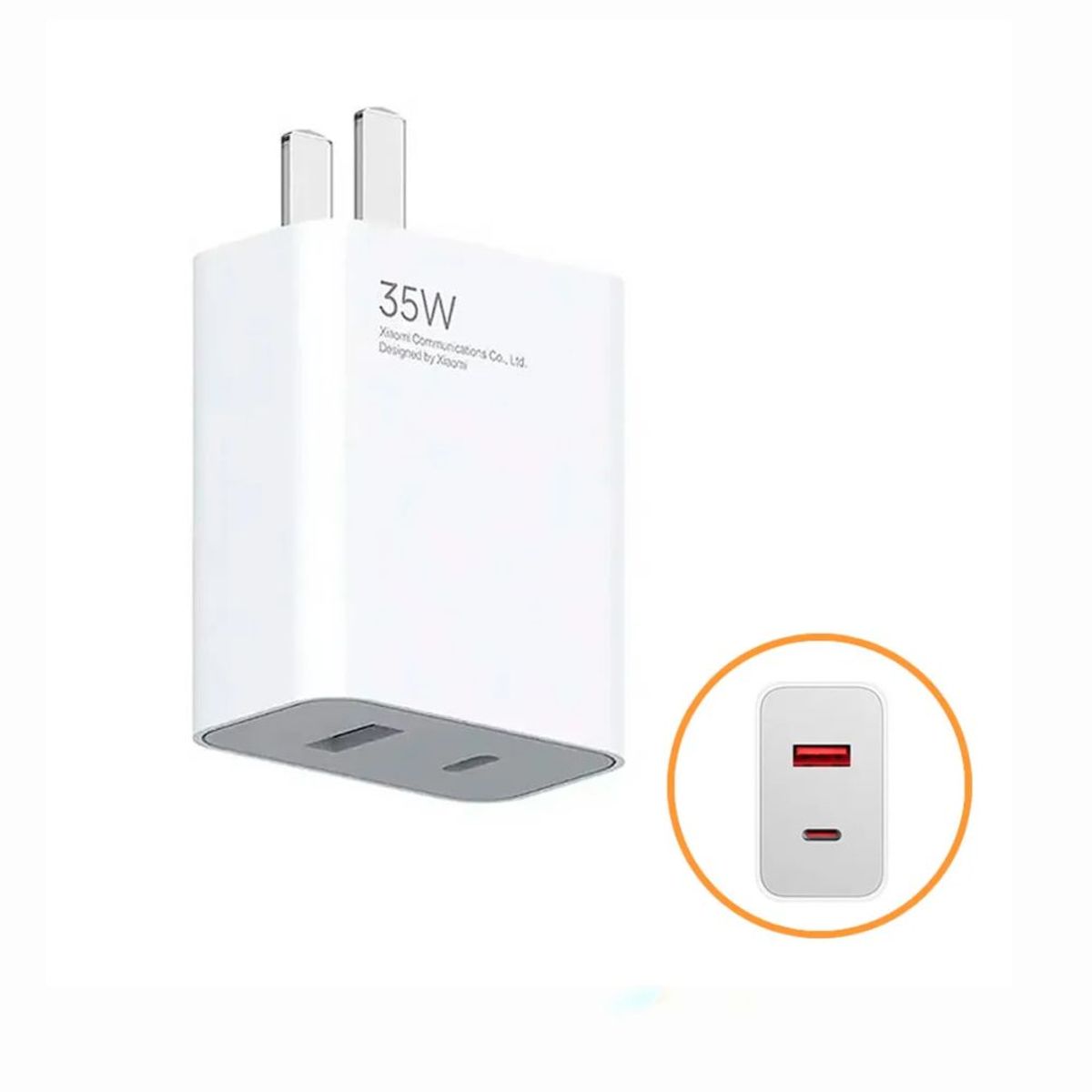 XIAOMI - Cargador Para Xiaomi 35W Doble Puerto USB - A y USB C - Original
