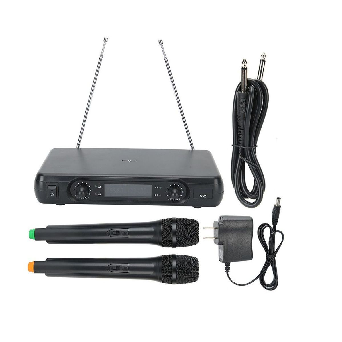 GENERICO - Micrófono Dual Inalámbrico Profesional De 2 Canales XY-V2-P