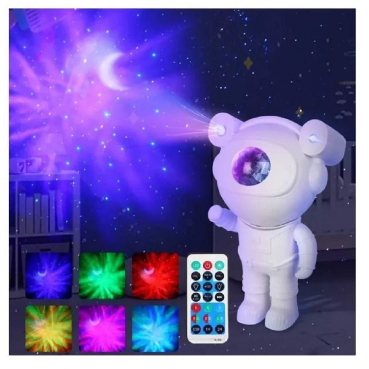 GENERICO - Proyector Luces Led Parlante Astronauta XL-731B