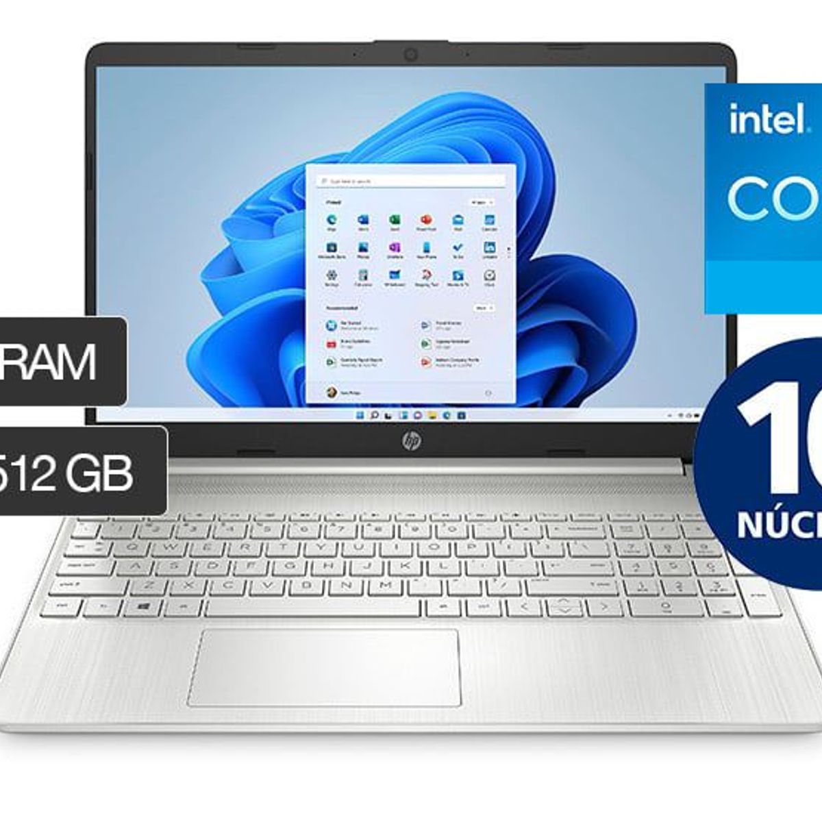 HP - LAPTOP HP 15-DY5000LA INTEL CORE I5 12VA GEN 8GB 512GB SSD 15.6" FHD WINDOWS 11