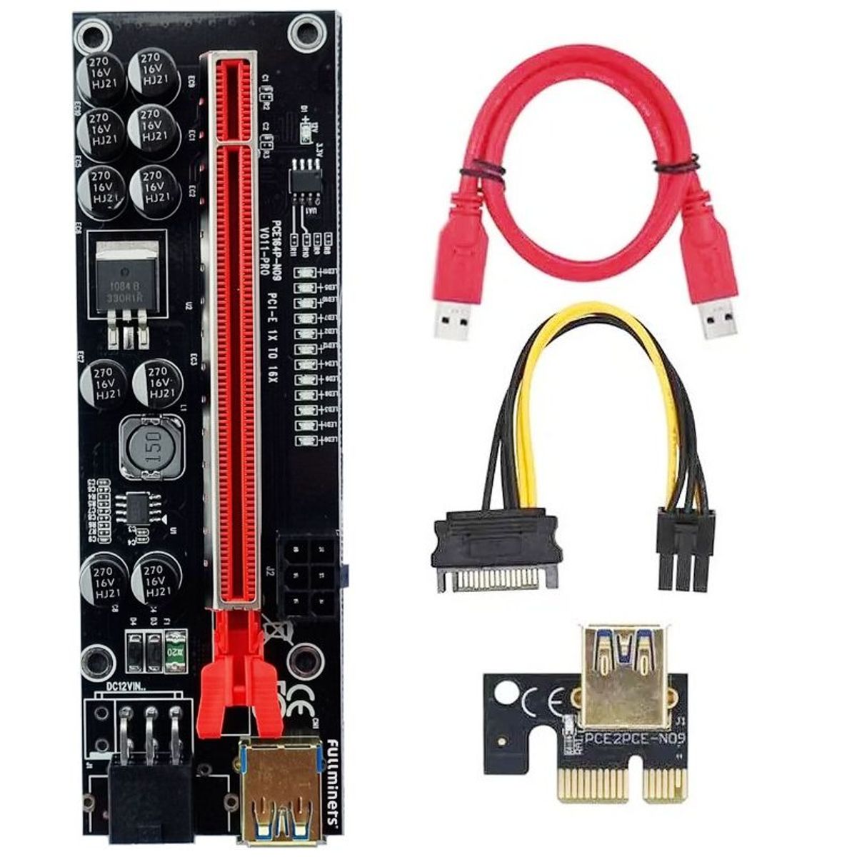 GENERICO - Riser Pci Express 1x A 16x 60cm Usb 3.0 V009