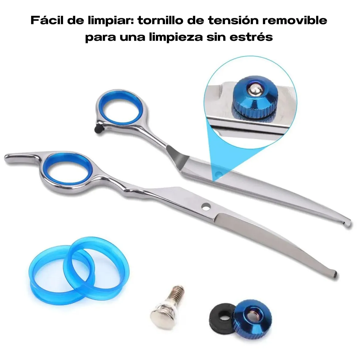 GENERICO - TIJERAS CURVAS CANINA - MASCOTA