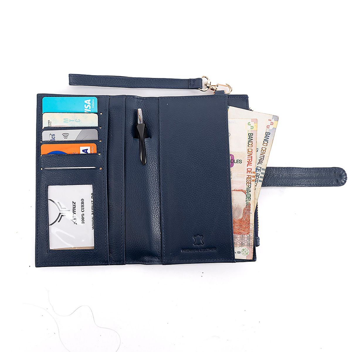 ARMUZ - Billetera y Porta Pasaporte de Cuero Vacuno ARW03 Diseño moderno