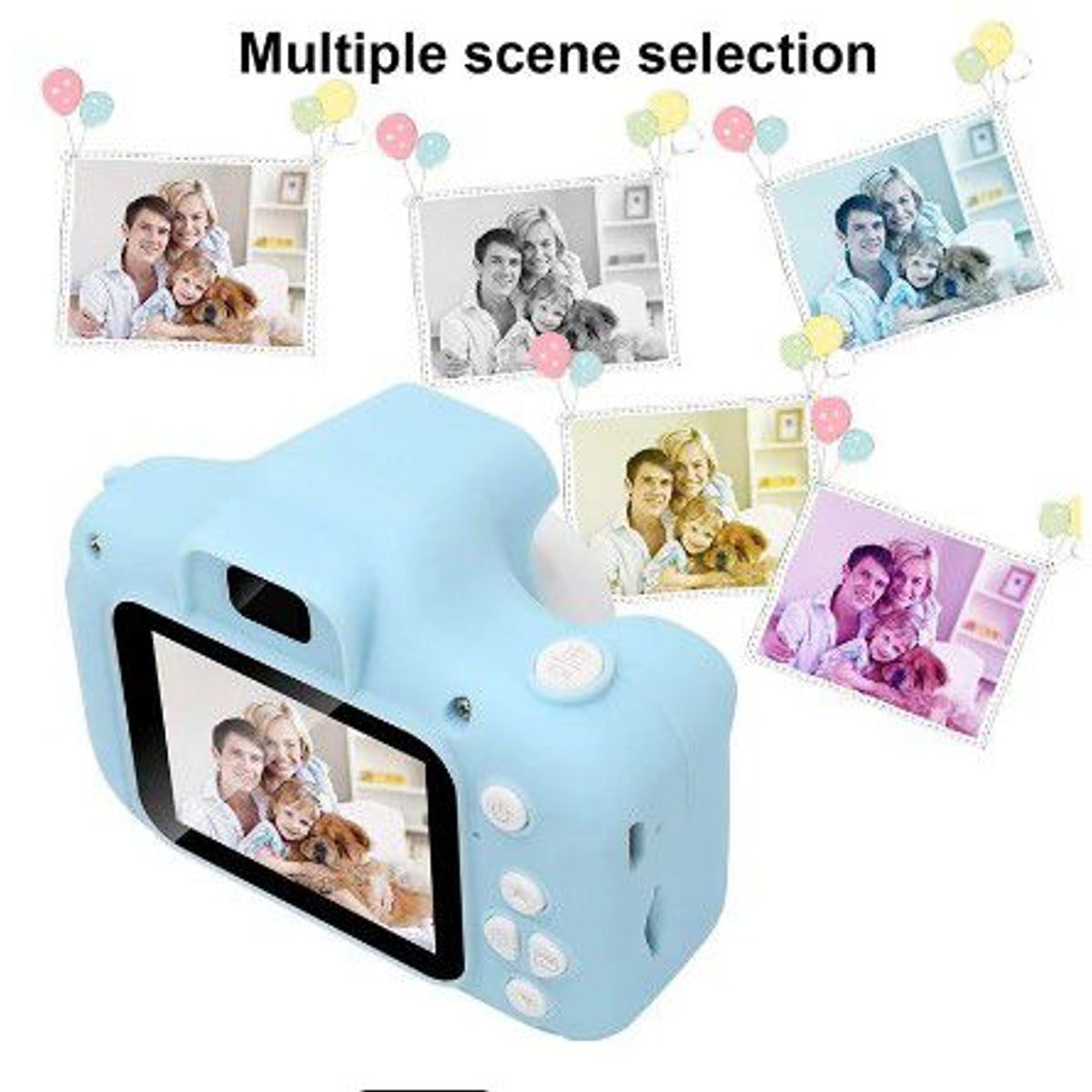 GENERICO - Cámara  para niños real con filtros celeste