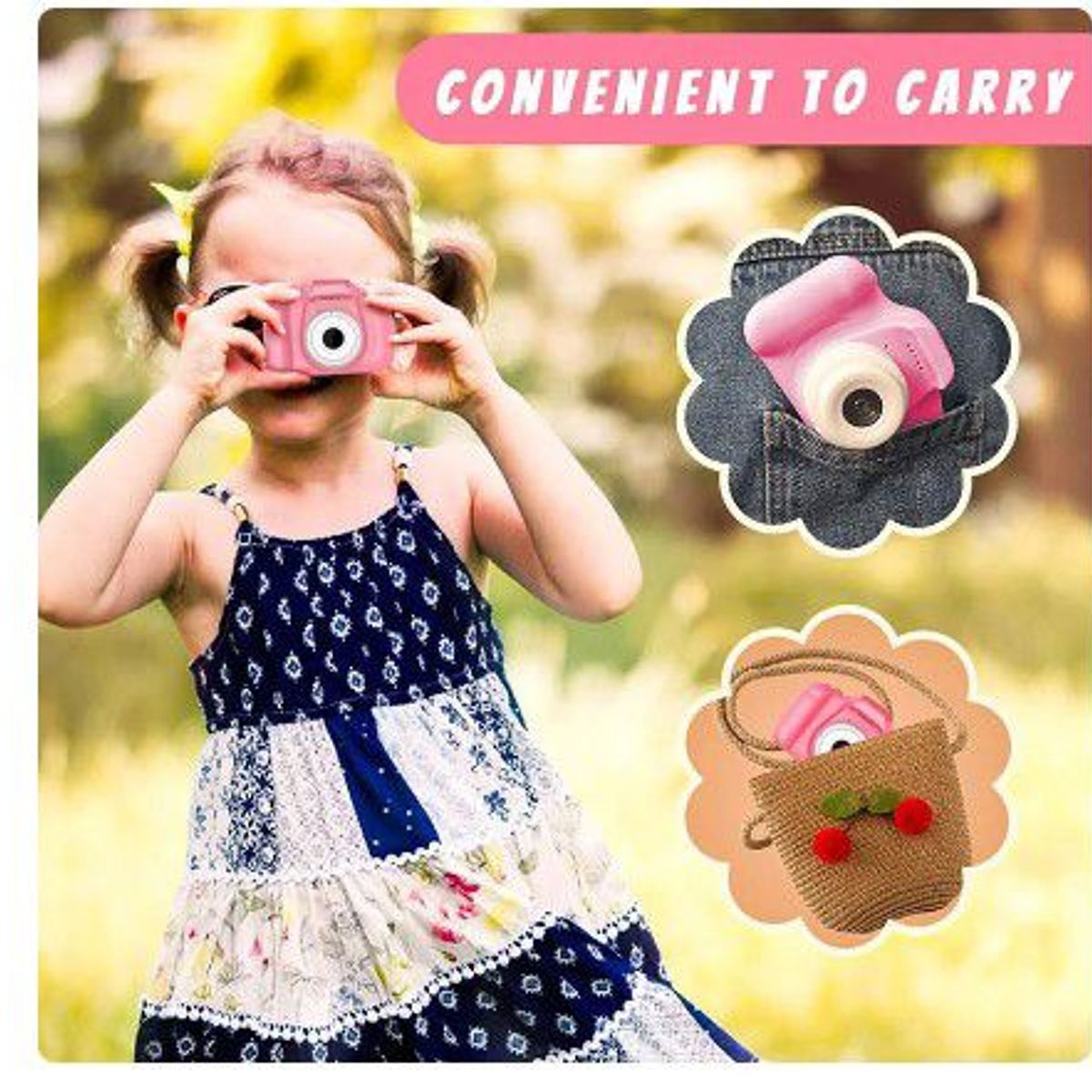 GENERICO - Cámara  para niños real con filtros