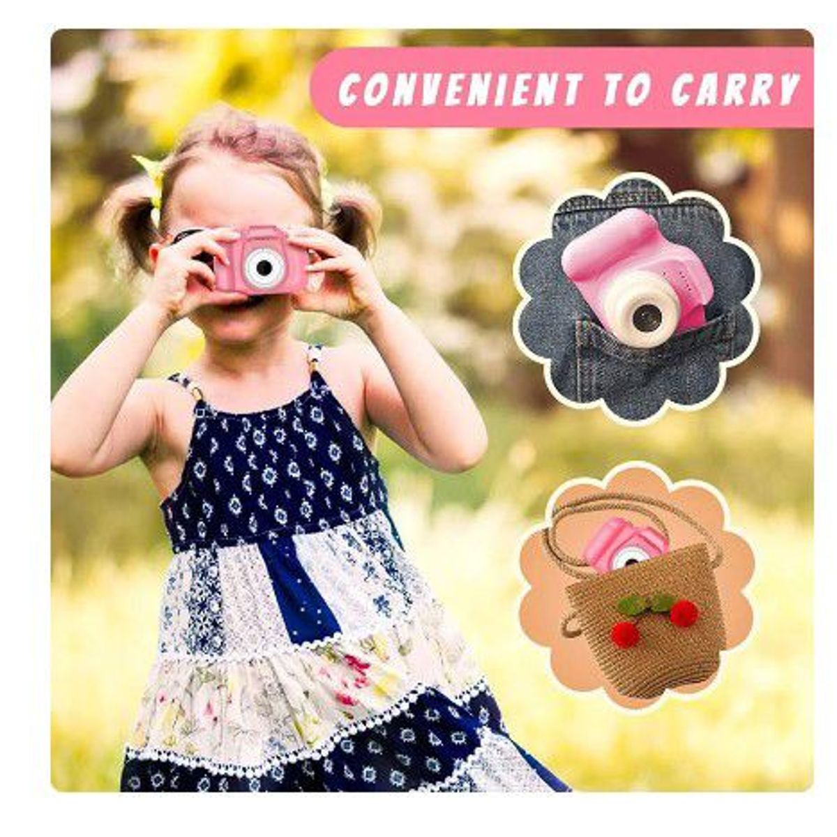 GENERICO - Cámara  para niños real con filtros