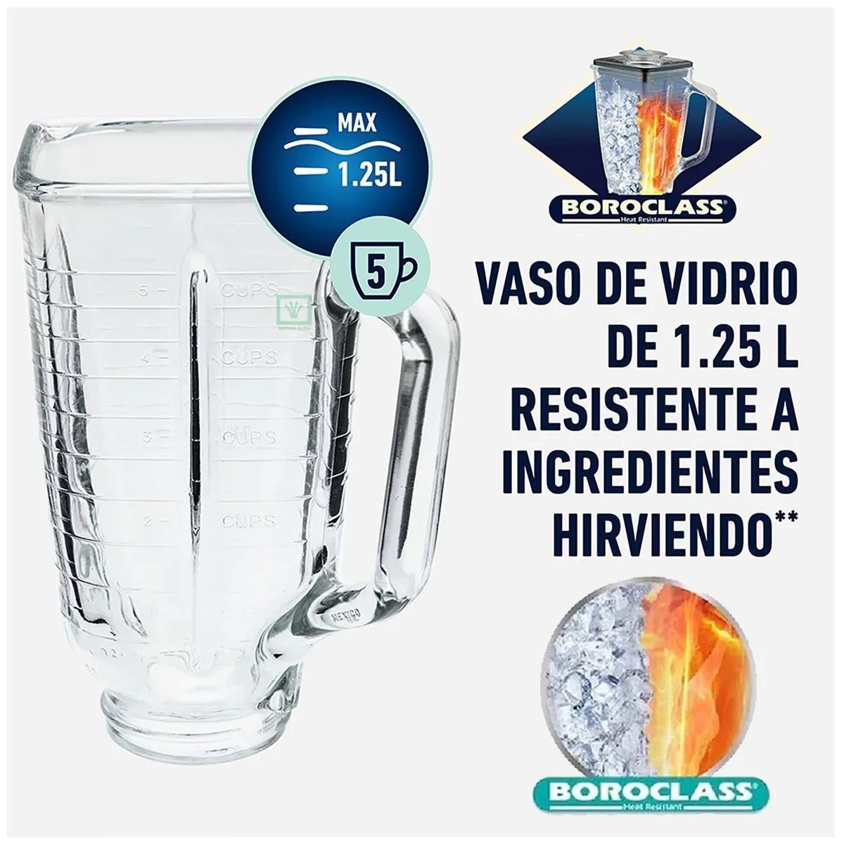 OSTER - Vaso Oster para licuadora Clásica de Vidrio Pyrex