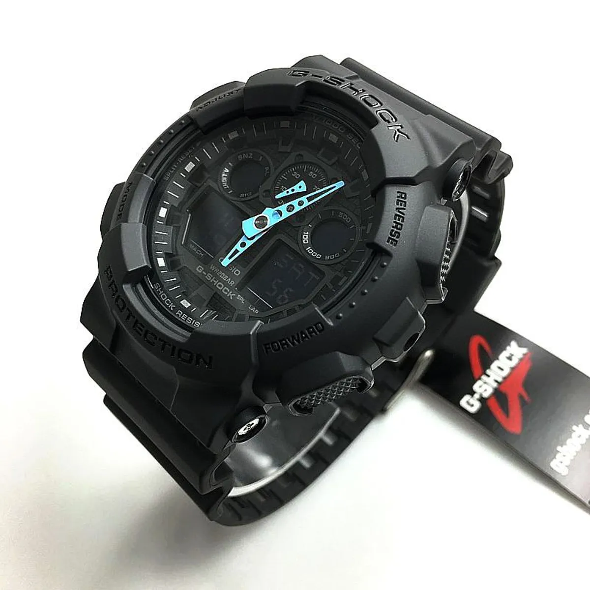 G-SHOCK - Reloj G-Shock de resina negro GA-100C-8A