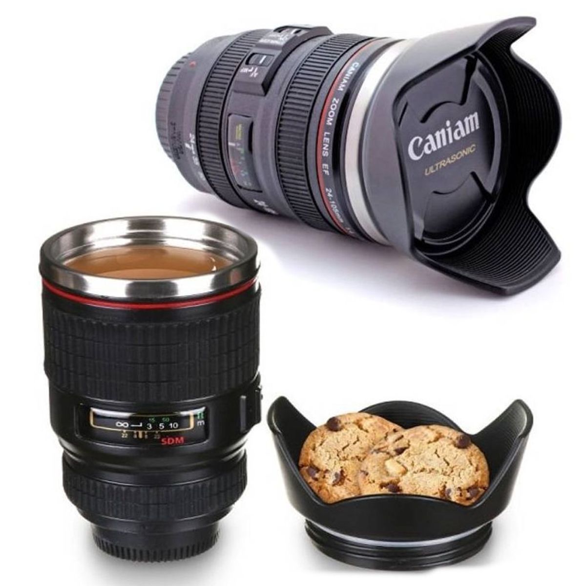 IMPORTADO MC - Taza Termica Lente Fotografico Tomatodo Mug Camara Cafe Te