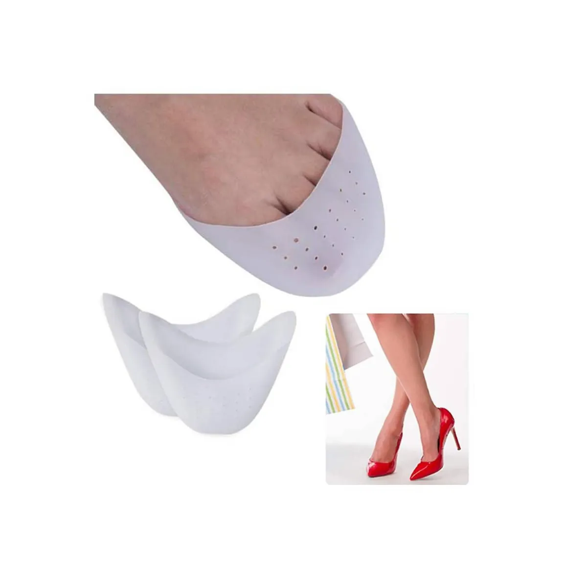 GENERICO - Protector Dedos Pie Almohadilla de Gel Silicona para Dedos