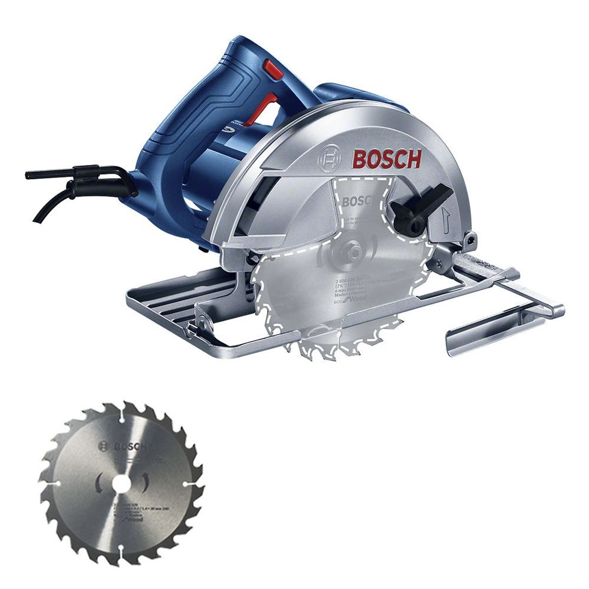 BOSCH - Sierra Circular 7 1/4" 1500W Corte en 90° 64mm Bosch GKS 150