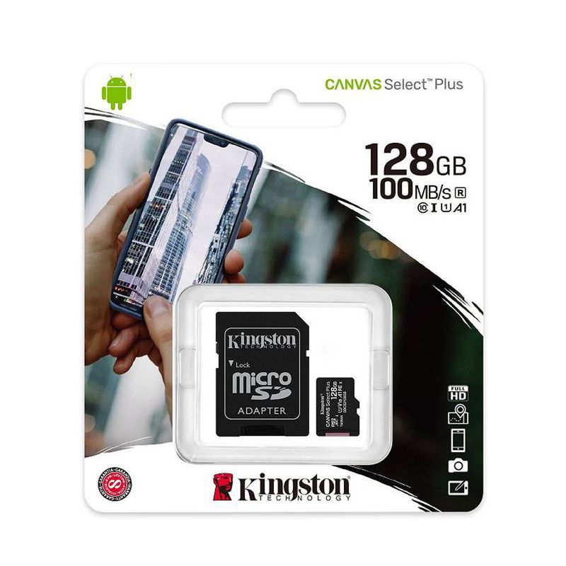 KINGSTON - Kingston Memoria Micro SD Canvas 128GB Clase 10 100Mb/S