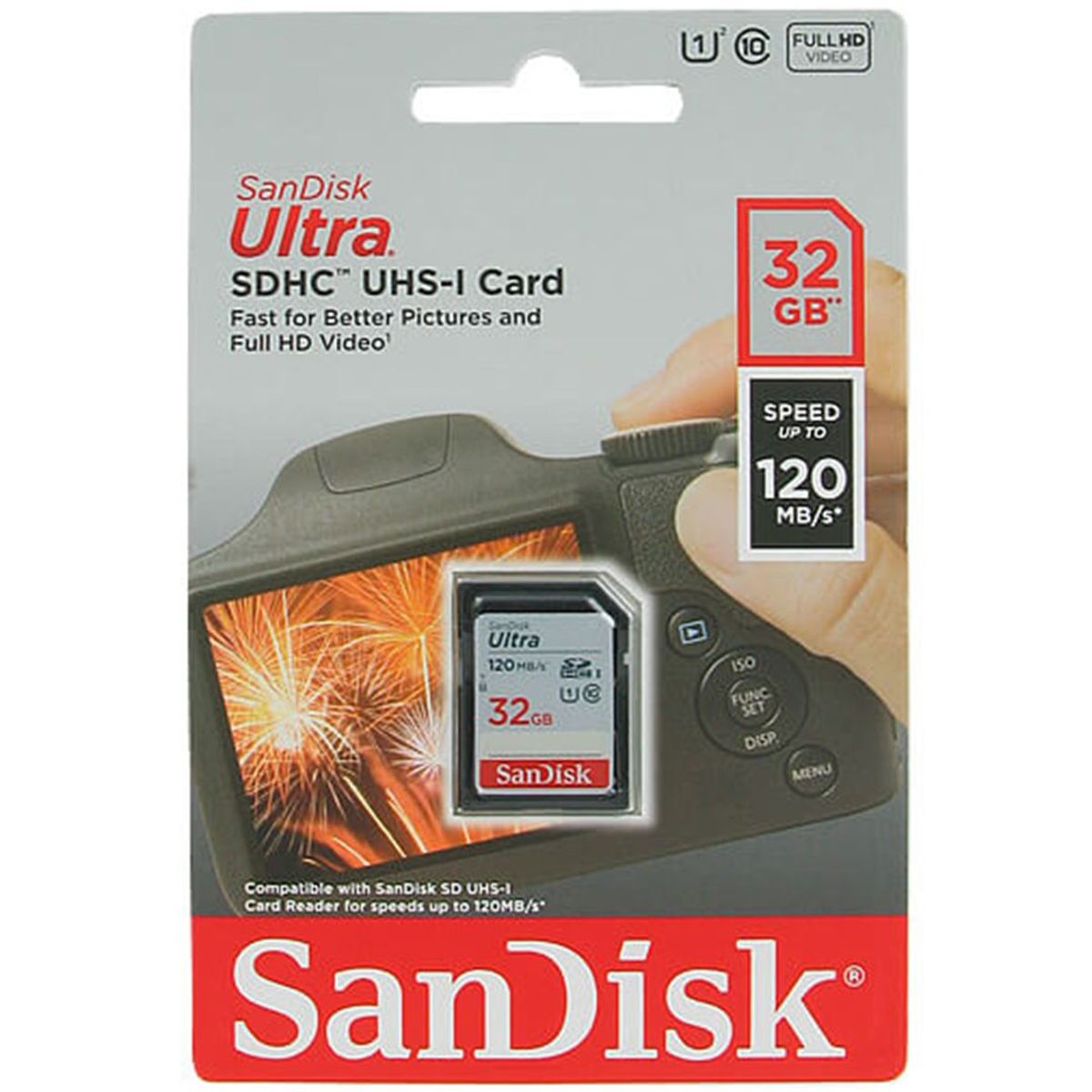 SANDISK - Memoria SD Sandisk Ultra SDXC 32gb UHS-I Clase-10 U1 120mbs