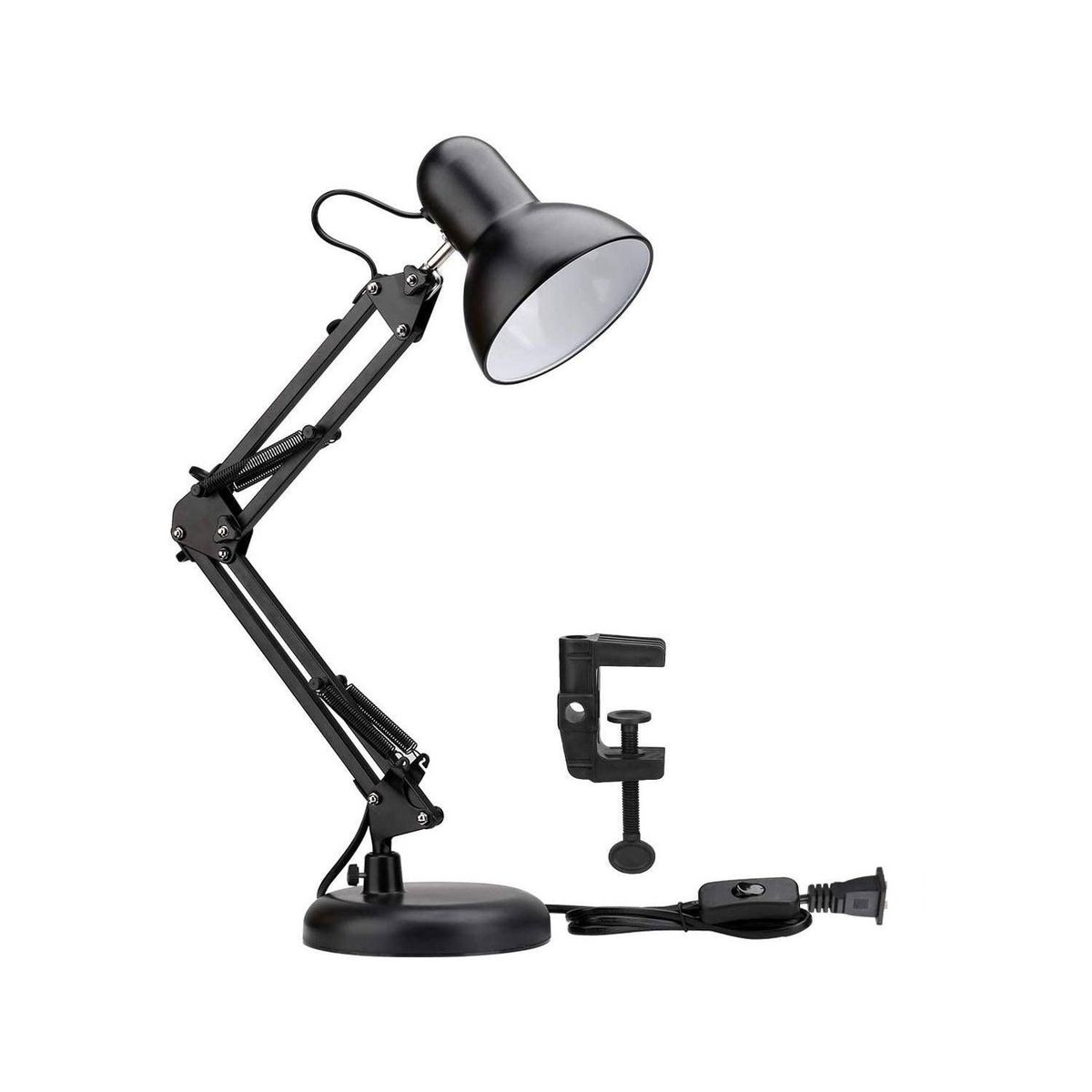 SEISA - Lampara Para Escritorio Plegable Doble base Incluye 1 foco