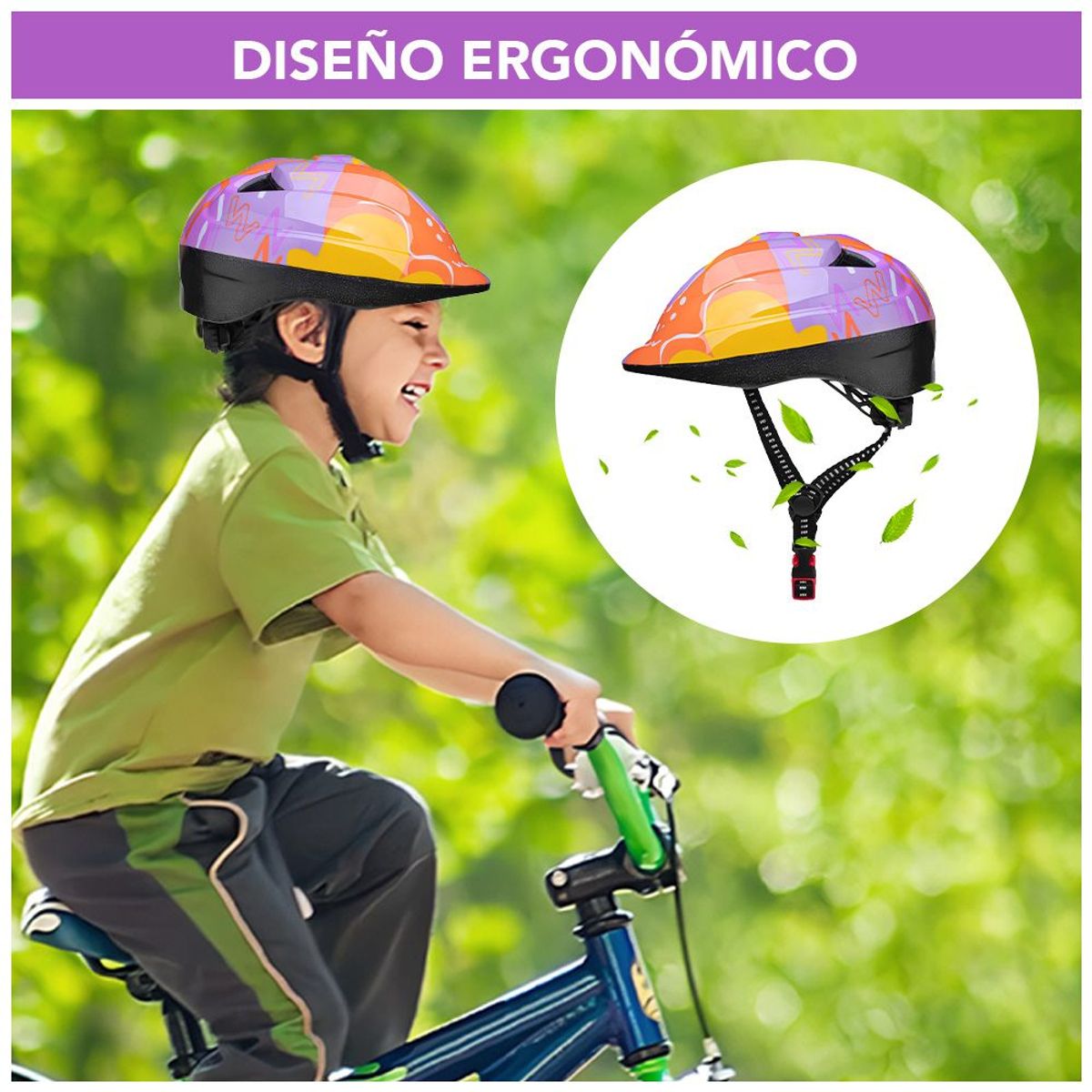 KELLER - Casco de Bicicleta Seguridad para Niños Multicolor NJ C15