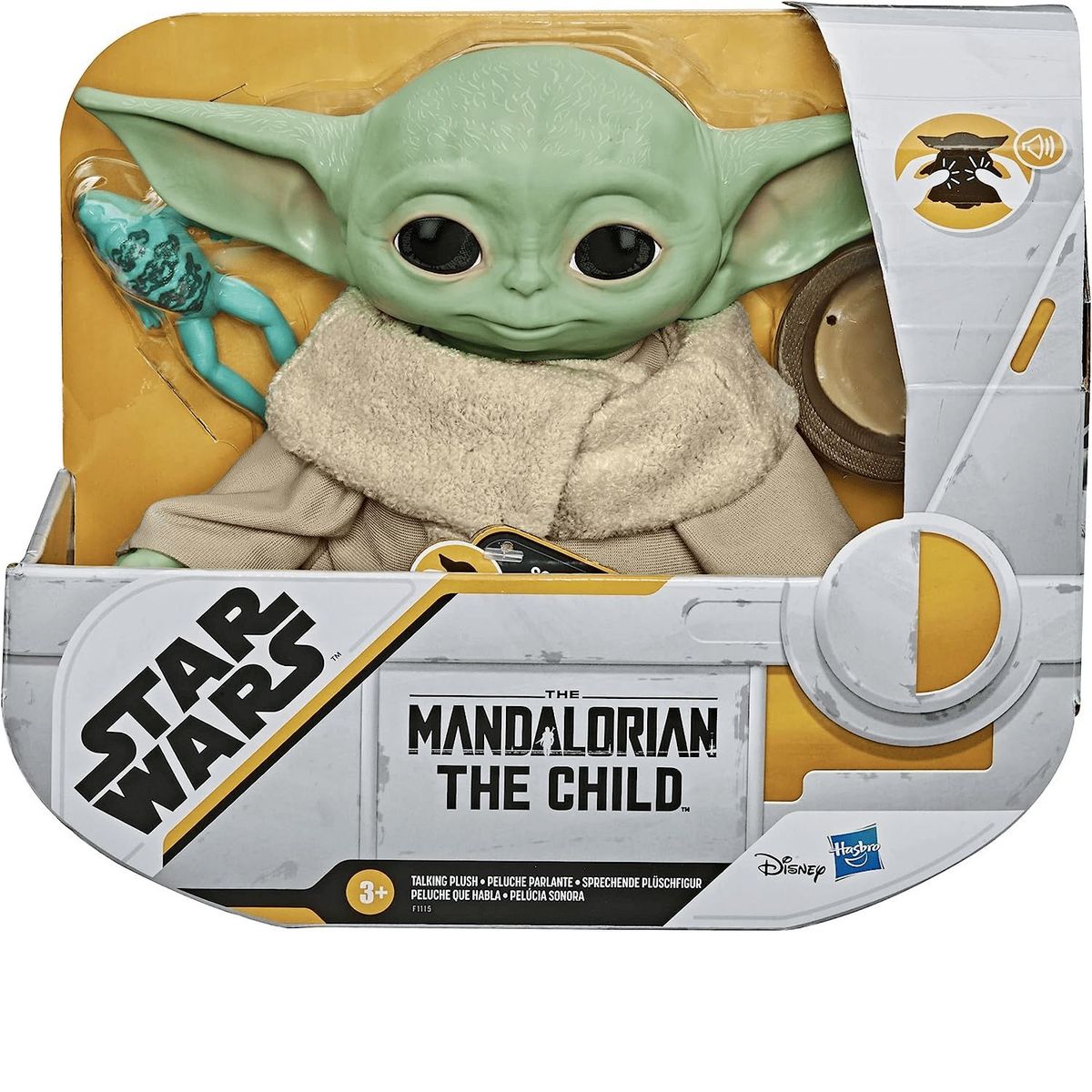 HASBRO - Baby Yoda Mandalorian Juguete de Star Wars con Sonido