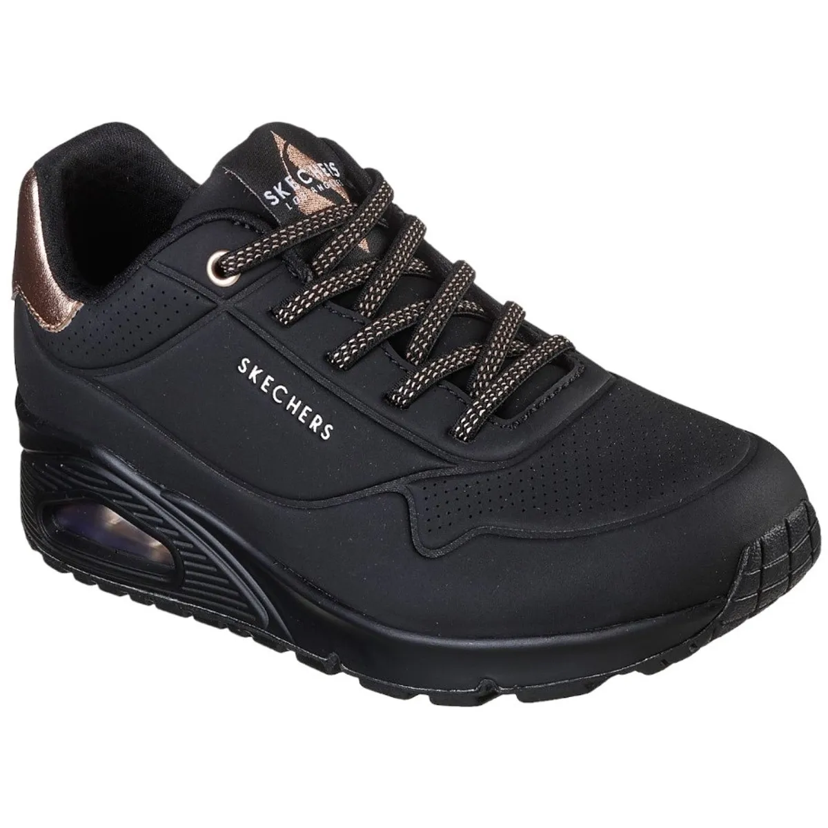 SKECHERS - Zapatilla Skechers Uno Gen1 Shimmer Away Negro para Mujer