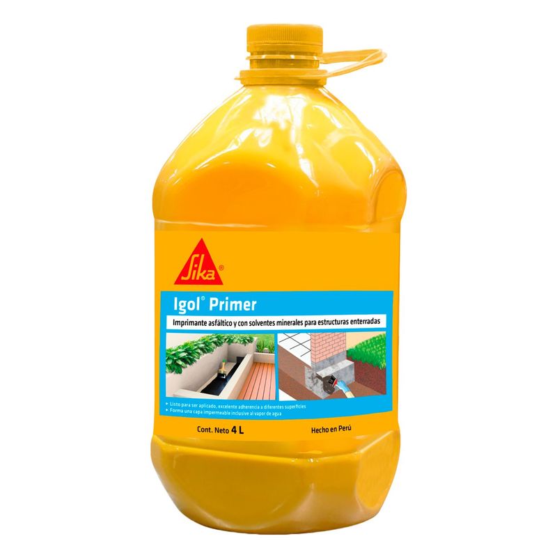 SIKA - Impermeabilizante Asfáltico Sika Igol Primer x 4 lt