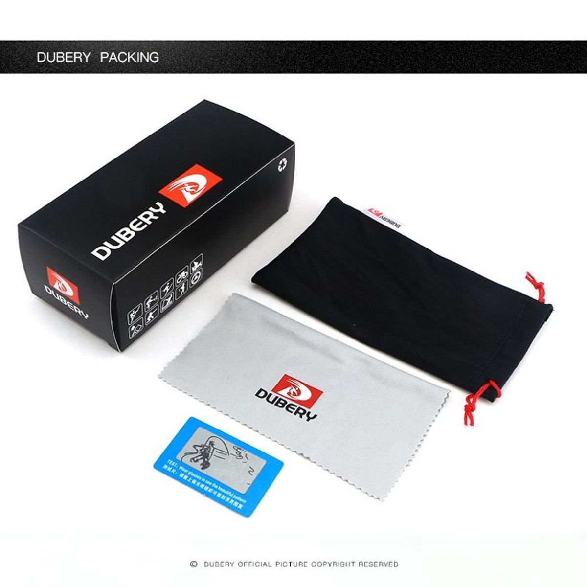 DUBERY - Lentes de Sol DUBERY Sport - Polarizados - UV400 - Azul