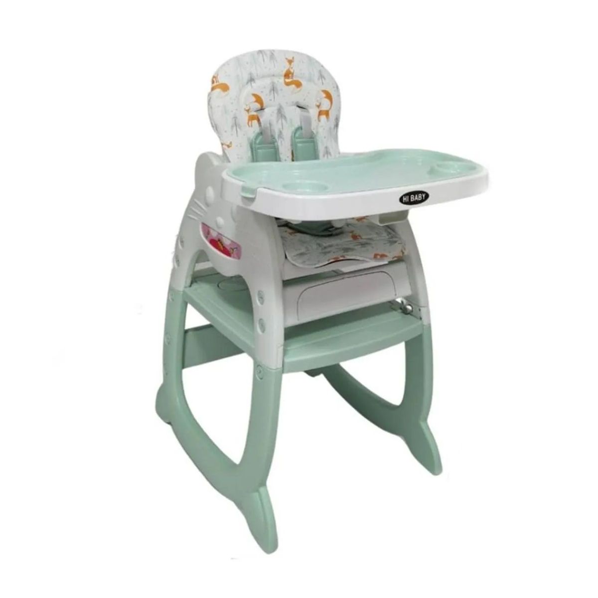 VOYAGE - Silla de comer gato 3 en 1 Verde