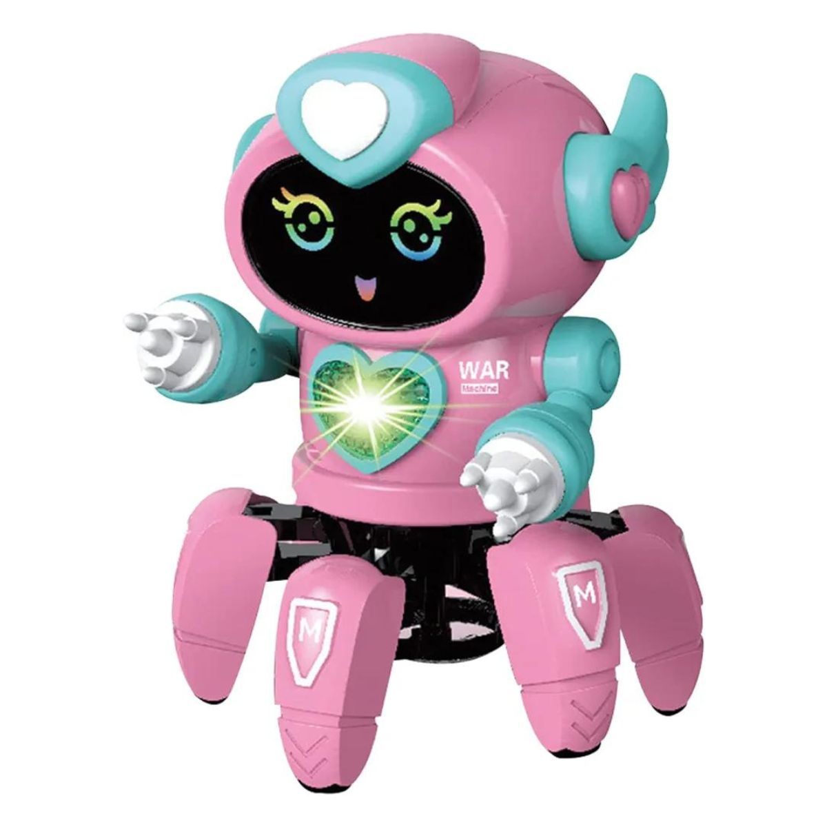 GENERICO - JUGUETE ROBOT INTERACTIVO PARA NIÑAS CAMINA LUCES Y SONIDO