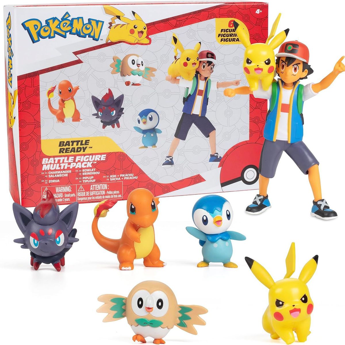POKEMON - Pack x5 Figuras de Batalla Pokemon Battle Ready