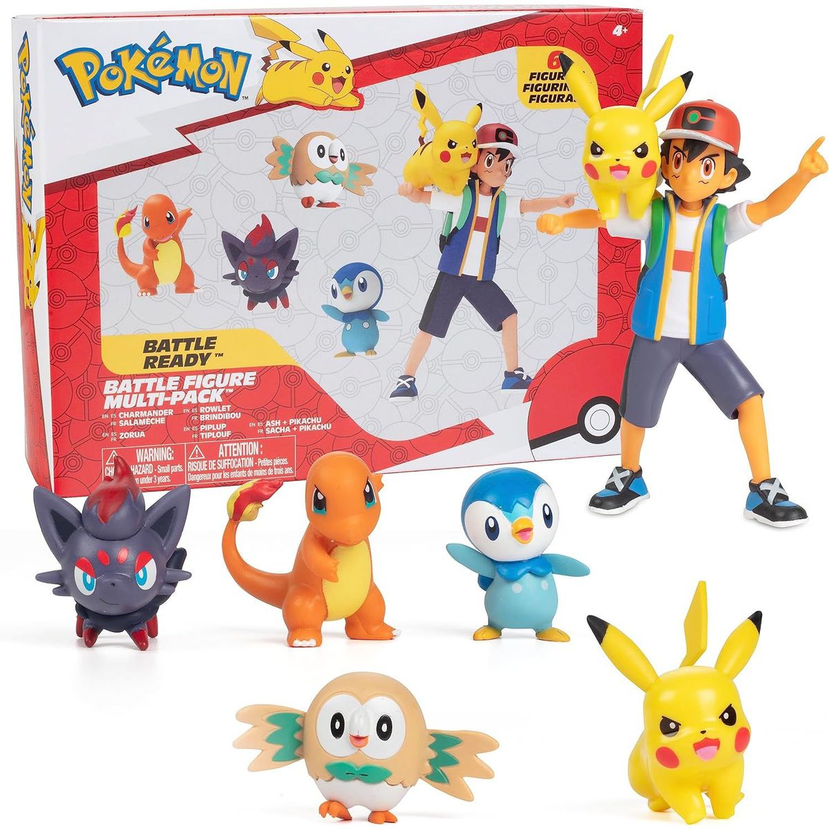 POKEMON - Pack x5 Figuras de Batalla Pokemon Battle Ready