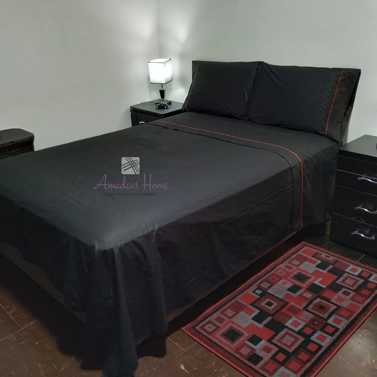 AMADEUS HOME - Juego Sábanas dos plazas Para colchones altos ¡Algodón Peruano