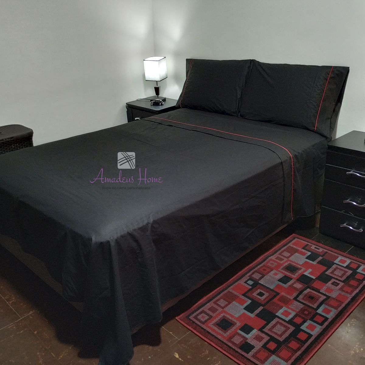 AMADEUS HOME - Juego Sábanas dos plazas Para colchones altos ¡Algodón Peruano