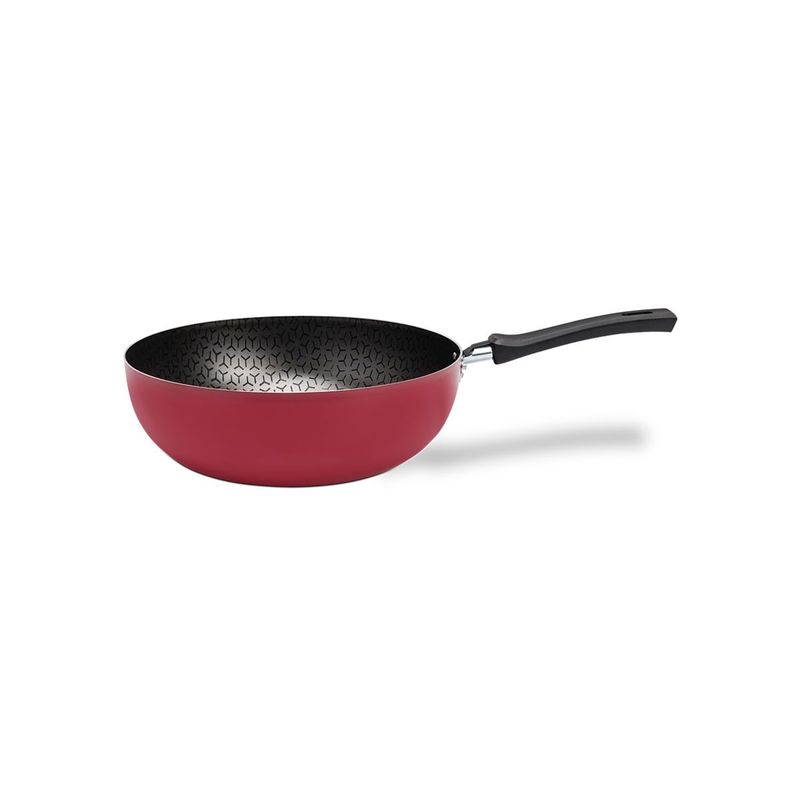 BRINOX - Wok 24cm 2.3L Brinox Anis Rojo