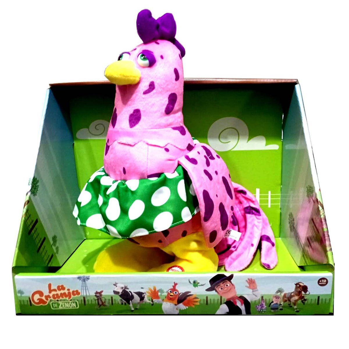 LA GRANJA DE ZENON - Set Peluches La Granja de Zenón con Movimiento y Musical 6P