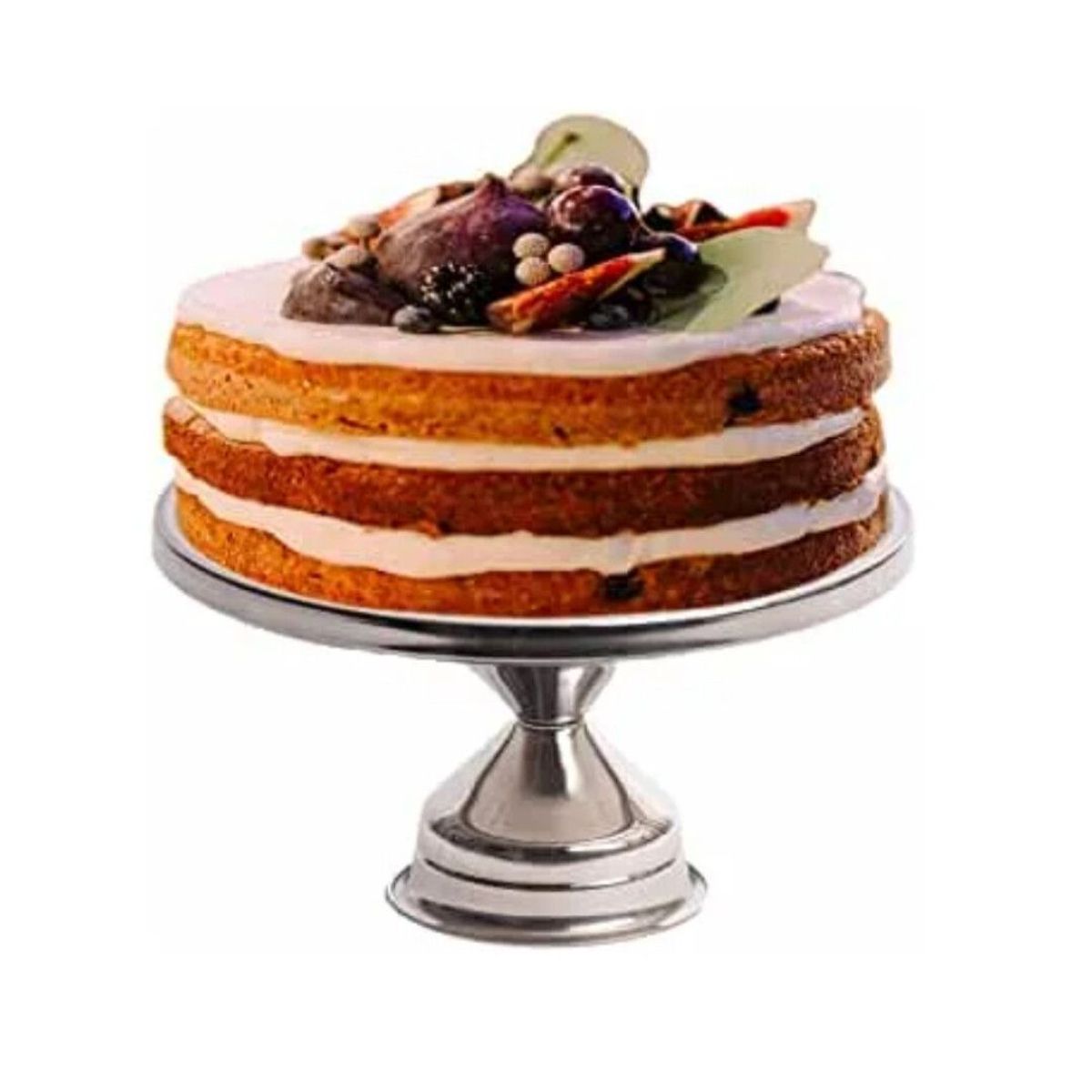 VINOD - Porta Torta de Acero Inoxidable de 30 cm