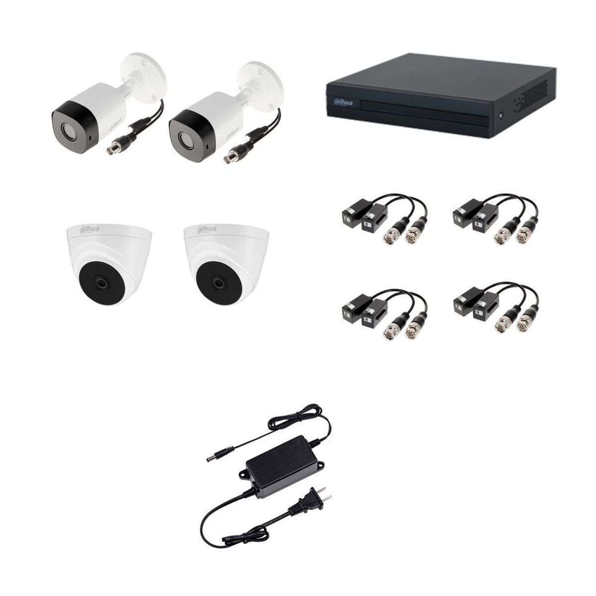 DAHUA - KIT 4 CAMARAS SEGURIDAD DAHUA